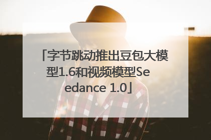 字节跳动推出豆包大模型1.6和视频模型Seedance 1.0