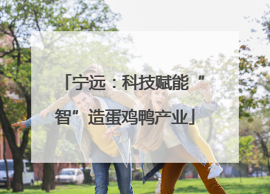 宁远：科技赋能“智”造蛋鸡鸭产业