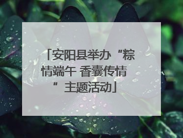 安阳县举办“粽情端午 香囊传情”主题活动