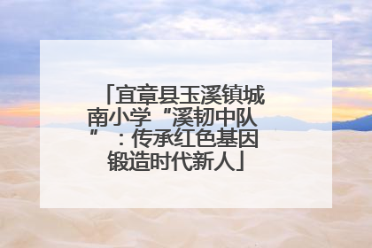 宜章县玉溪镇城南小学“溪韧中队”：传承红色基因 锻造时代新人