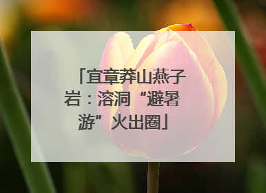 宜章莽山燕子岩：溶洞“避暑游”火出圈