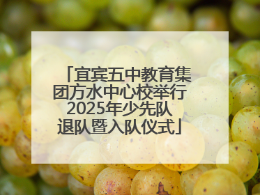 宜宾五中教育集团方水中心校举行2025年少先队退队暨入队仪式