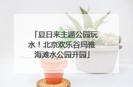 夏日来主题公园玩水！北京欢乐谷玛雅海滩水公园开园