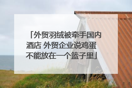 外贸羽绒被牵手国内酒店 外贸企业说鸡蛋不能放在一个篮子里