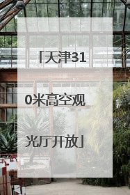 天津310米高空观光厅开放