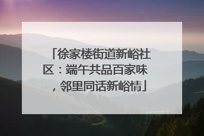 徐家楼街道新峪社区：端午共品百家味，邻里同话新峪情