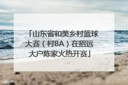 山东省和美乡村篮球大赛（村BA）在招远大户陈家火热开赛