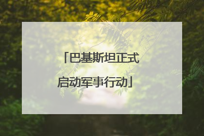 巴基斯坦正式启动军事行动