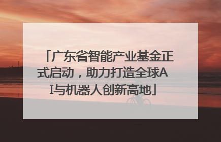 广东省智能产业基金正式启动，助力打造全球AI与机器人创新高地
