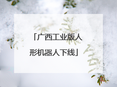 广西工业版人形机器人下线
