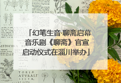 幻笔生音·聊斋启幕 音乐剧《聊斋》官宣启动仪式在淄川举办