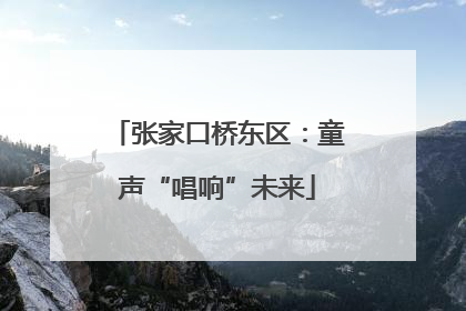 张家口桥东区：童声“唱响”未来