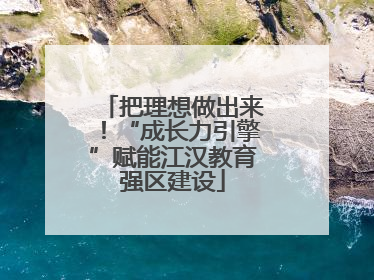 把理想做出来！“成长力引擎”赋能江汉教育强区建设