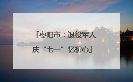 枣阳市：退役军人庆“七一”忆初心