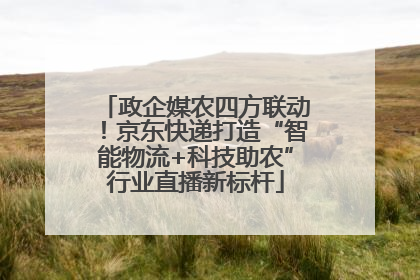 政企媒农四方联动！京东快递打造“智能物流+科技助农”行业直播新标杆