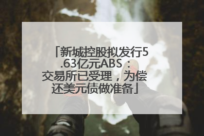 新城控股拟发行5.63亿元ABS：交易所已受理，为偿还美元债做准备