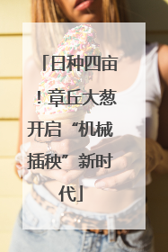日种四亩！章丘大葱开启“机械插秧”新时代