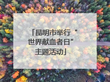 昆明市举行“世界献血者日”主题活动