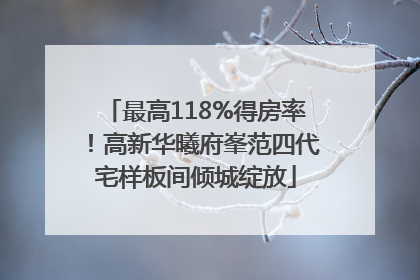 最高118%得房率！高新华曦府峯范四代宅样板间倾城绽放