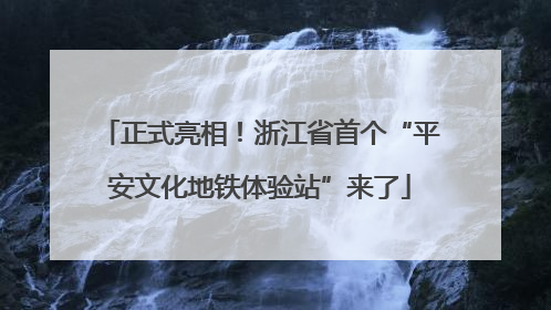 正式亮相！浙江省首个“平安文化地铁体验站”来了