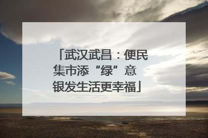 武汉武昌：便民集市添“绿”意 银发生活更幸福