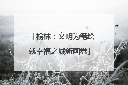 榆林：文明为笔绘就幸福之城新画卷