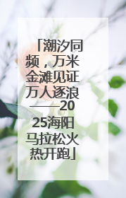 潮汐同频，万米金滩见证万人逐浪——2025海阳马拉松火热开跑