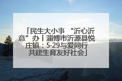 民生大小事 “沂心沂意”办丨淄博市沂源县悦庄镇：5·29与爱同行 共建生育友好社会