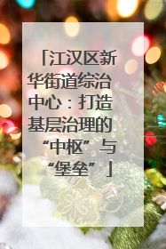 江汉区新华街道综治中心：打造基层治理的“中枢”与“堡垒”