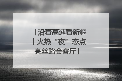 沿着高速看新疆丨火热“夜”态点亮丝路会客厅