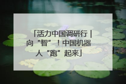 活力中国调研行｜向“智”！中国机器人“跑”起来