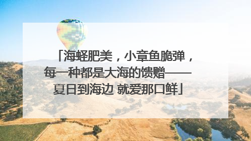 海蛏肥美，小章鱼脆弹，每一种都是大海的馈赠——夏日到海边 就爱那口鲜