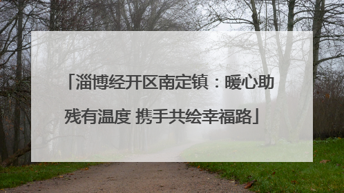 淄博经开区南定镇：暖心助残有温度 携手共绘幸福路