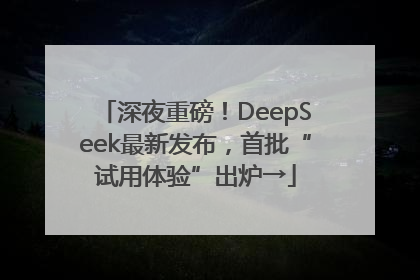深夜重磅！DeepSeek最新发布，首批“试用体验”出炉→