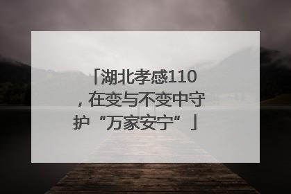 湖北孝感110，在变与不变中守护“万家安宁”