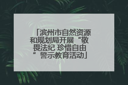 滨州市自然资源和规划局开展“敬畏法纪 珍惜自由”警示教育活动