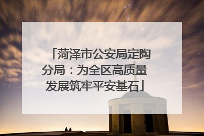 菏泽市公安局定陶分局：为全区高质量发展筑牢平安基石
