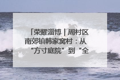 荣耀淄博｜周村区南郊镇韩家窝村：从“方寸庭院”到“全域文明”，乡村振兴的“美学革命”