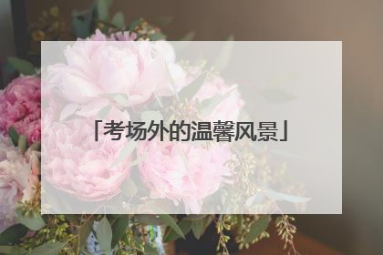 考场外的温馨风景