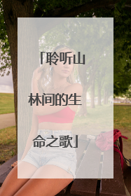 聆听山林间的生命之歌