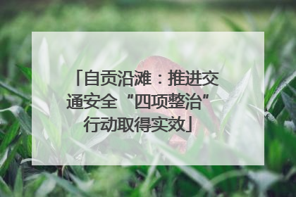 自贡沿滩：推进交通安全“四项整治”行动取得实效