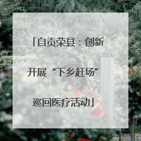 自贡荣县：创新开展“下乡赶场”巡回医疗活动