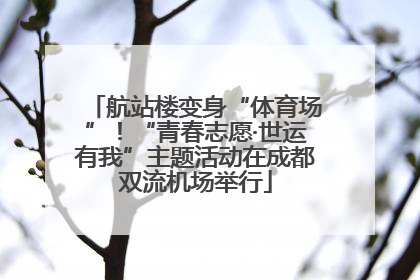 航站楼变身“体育场”！“青春志愿·世运有我”主题活动在成都双流机场举行