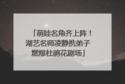 萌娃名角齐上阵！湖艺名师凌静携弟子燃爆杜鹃花剧场