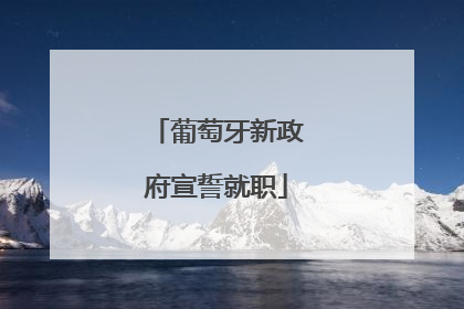 葡萄牙新政府宣誓就职