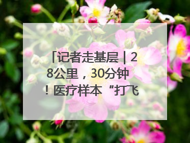 记者走基层｜28公里，30分钟！医疗样本“打飞的”送检