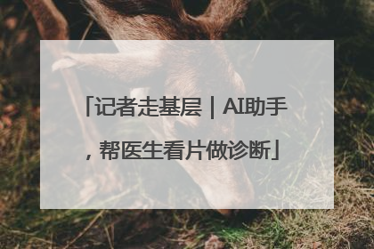 记者走基层｜AI助手，帮医生看片做诊断