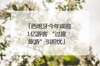 西班牙今年或迎1亿游客 “过度旅游”引担忧