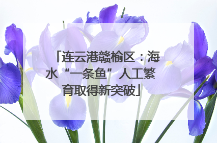 连云港赣榆区：海水“一条鱼”人工繁育取得新突破