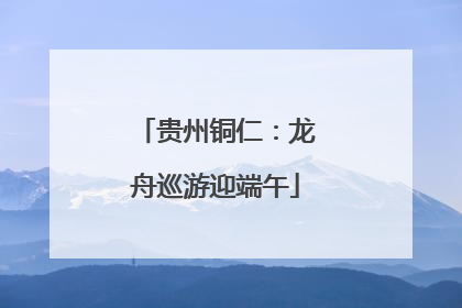 贵州铜仁：龙舟巡游迎端午